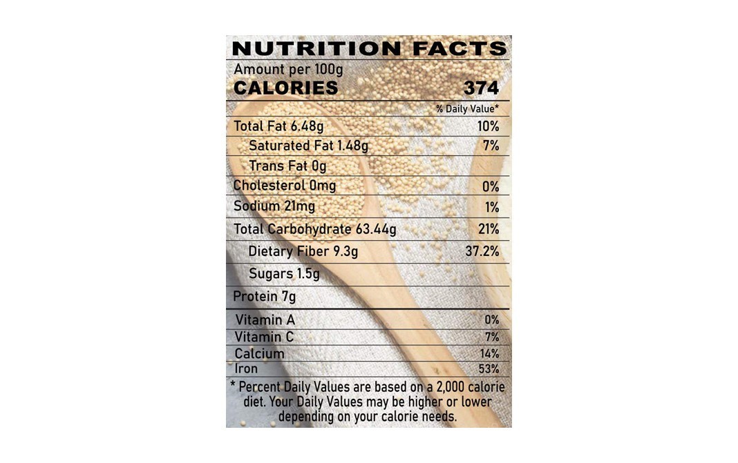 Orgabite Organic Amaranth Flour    Pack  500 grams